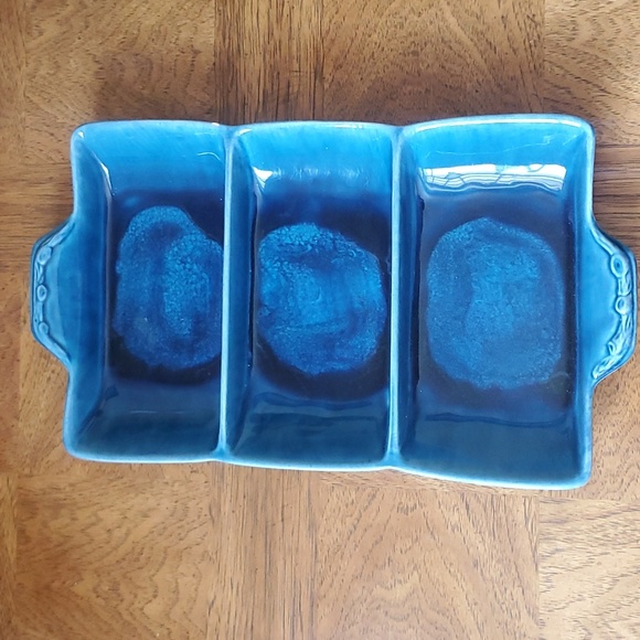 Wade of California Pottery Divided Dish 💙 - Picture 5 of 7
